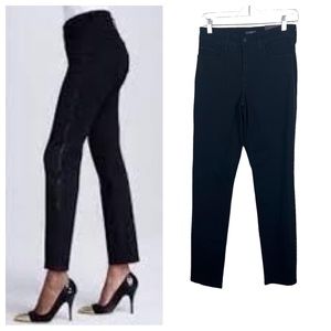 NYDJ Aline Black Legging Jeans With Side Beading.